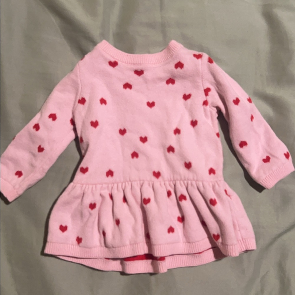 Valentine’s baby sweater